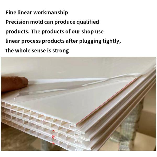 Contemporary Design PVC Plastic Ceiling Buckle Plate For Rural Ceiling Installation