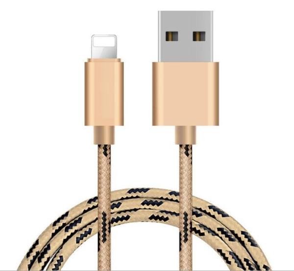 Nylon rapid USB cable for Iphone 7(plus)/6S(plus)/6(plus)/5S/5C/5/Ipad air/mini/V8 USB cable