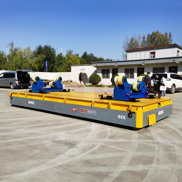 Plataforma móvel Omni-direcional 10 Ton Customized Automatic Trackless Trolley do transportador resistente