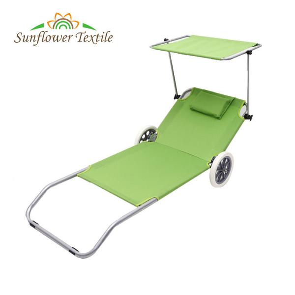 Oxford Cloth Foldable Beach Seat Chairs Beach Outdoor Metal Sun Picnic Lounger