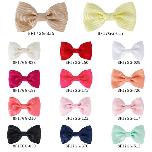 Декорация одежды 100% полиэстер MSD на заказ твердое цветные ленточные луки с крупным зерном