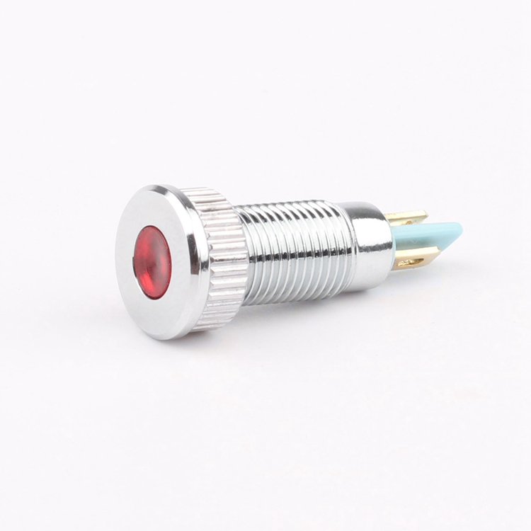 8mm Mini LED Indicator Lights Green/Blue/White for Equipment Pilot 6V12V24V36V48V110V220V 12V Equipment Indicator Lights