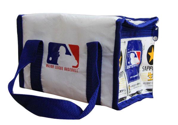 Durable Aluminum Foil Thermal Insulated Bags With Navy Zipper for Frozen Food