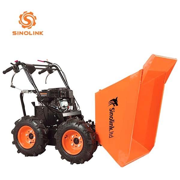 Mini Petrol Power Dumper 0.3t Wheel Barrow 6.5hp Loncin Engine