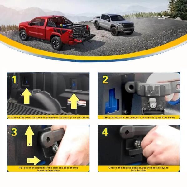 OEM Factory Heavy Duty Tie Down Anchors for Ford F150 F250 F350 Raptor Lightning 2015-2026 with 1000 Pounds Load Capacity and Direct Replacement for FL3Z-99000A64-B FL3Z-9928408-AB