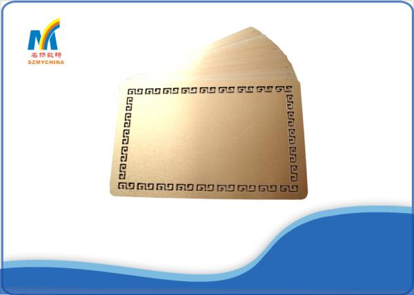 Personal Sublimation Business Cards With 86*54 Mm Size , Blank Metal Membership Cards