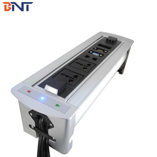 Rotating Desktop Socket with South Africa Power Cable/Motorized Pop Up Socket