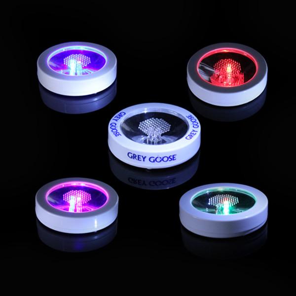 G-sensor Round LED Acrylic Coaster For Table Centerpieces, Weddings, Birthdays, KTV ,Night Club
