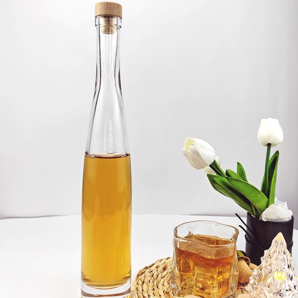 Transparent Glass Bottle for Olive Oil 250ml 500ml 750ml Sealing Type Cork Beverage