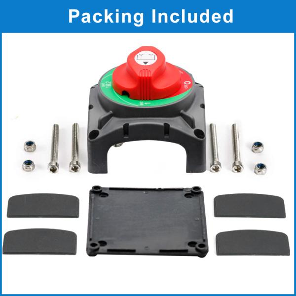 Automotive Cut Off Disconnect 4 Position Marine Isolator Switch 600A For Truck Yacht