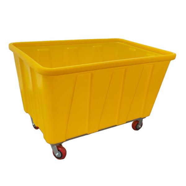 1040x640x1750mm China Manufacturer HDPE Heavy Duty Big Laundry Trolley For Hospital Hotel And Plastic Bulk Cage Trolley