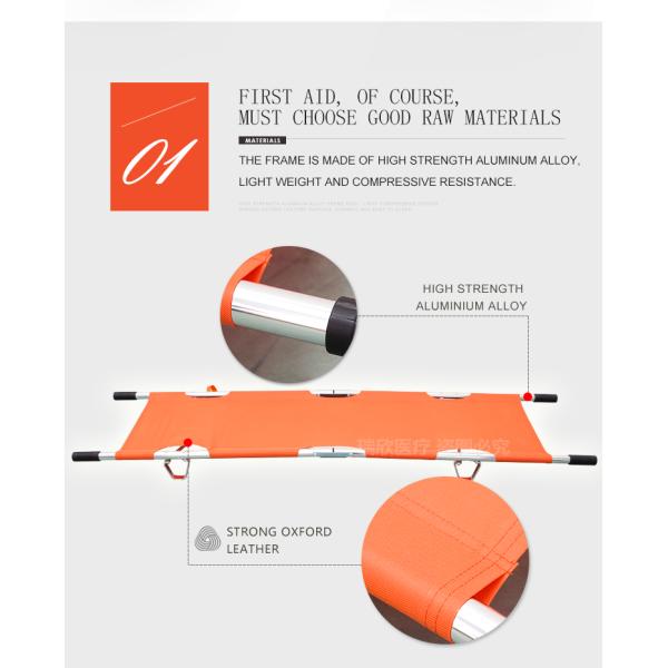 Rescue Folding Medical Stretcher Patient Collapsible Stretcher Ambulance