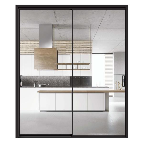 Commercial Glass Door With ≤2.1 Heat Insulation Coefficient From Aluminium Sliding Doors