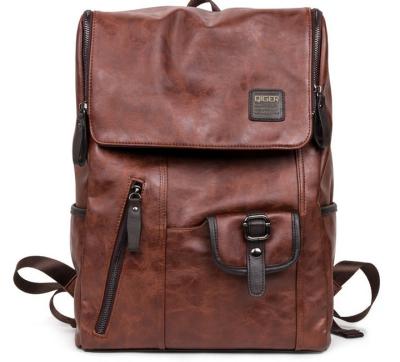 M new winter pu leather shoulder bag backpack student book bags European and American fashion retro casual