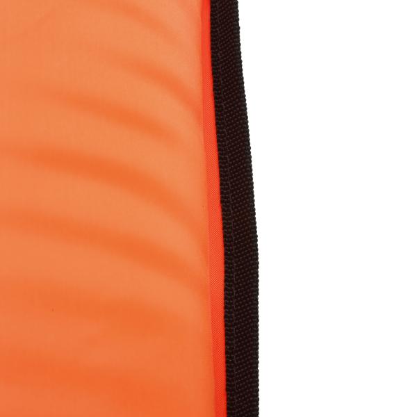 Orange Triathlon Swimming Buoy 190T Nylon PVC Inflatable Tow Float