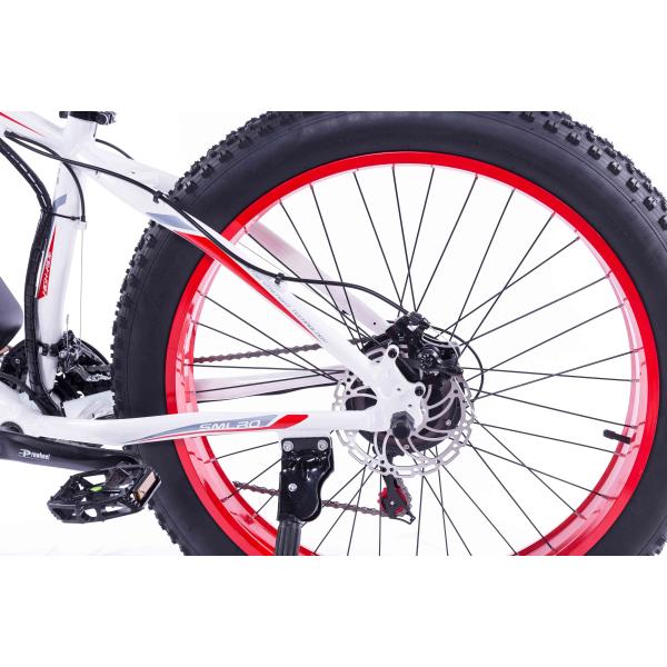 Brushless Electric Snow Bike , 48v 350w Fat Tire Electric Bicycle For Adults