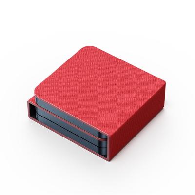 Carregador de viagem sem fio dobrável compacto com estrutura de liga de alumínio