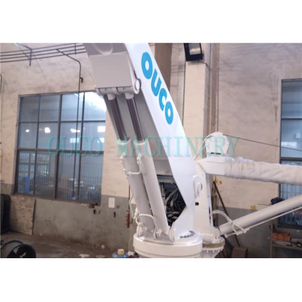 7.5KW 18Mpa Hydraulic Straight Boom Crane For Lifting Yacht