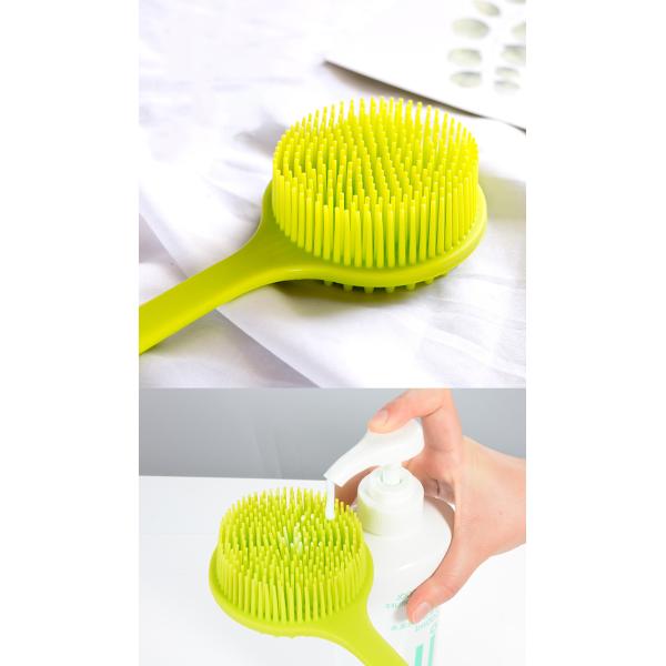 Логотип OEM гигиенический Exfoliate очищая щетка ливня силикона