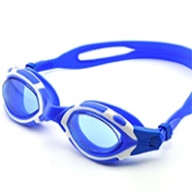 UV Protected Mirrored Women's Triathlon Goggles Full Silicone Head