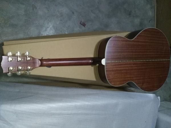 43 Jumbo satin finishing acoustic guitar hand made mahogany wood color acoustic guitar