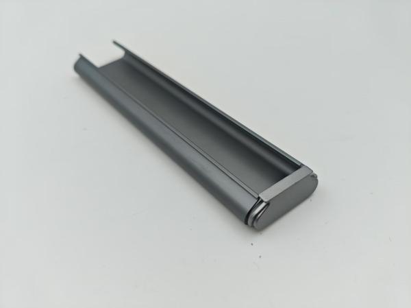 Kitchen Wardrobe Door Simple Grey Metal Hidden Handle Cabinet Handle Recessed Handle