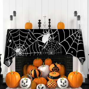 Vinyl Christmas Happy Halloween Banquet Event & Party Supplies Decoration Ployester Tablecloths Table Cover picnics
