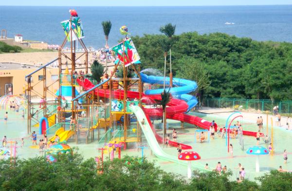 Casa grande da água do equipamento do campo de jogos do Aqua da fibra de vidro para o costume do divertimento da família