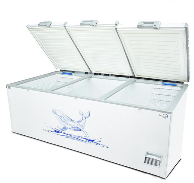Deep Frozen Chest Freezer with Direct Cooling and R290a Refrigerant for Commercial Refrigeration