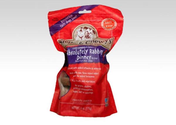 Aluminum Laminated Foil Pet Food Packaging Bag , Customized Flat Bottom Dog Food Packaging Bag