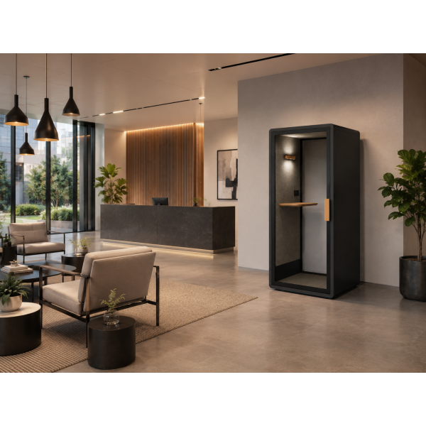 High Density Acoustic Foam Office Soundproof Booth Work Pods For Commercial Spaces