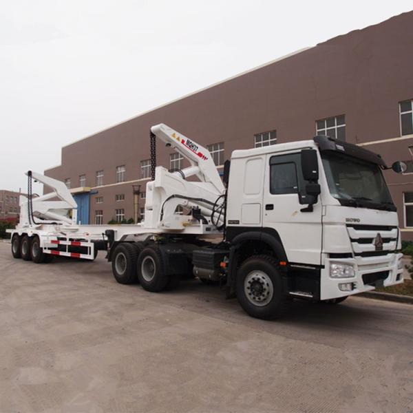 20 To 40ft 3 Axle 37 Ton Side Self Loading Container Trailer