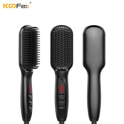 Cabelo caloroso de 230 graus que endireita o pente, ar quente ultraleve de ROHS que denomina a escova