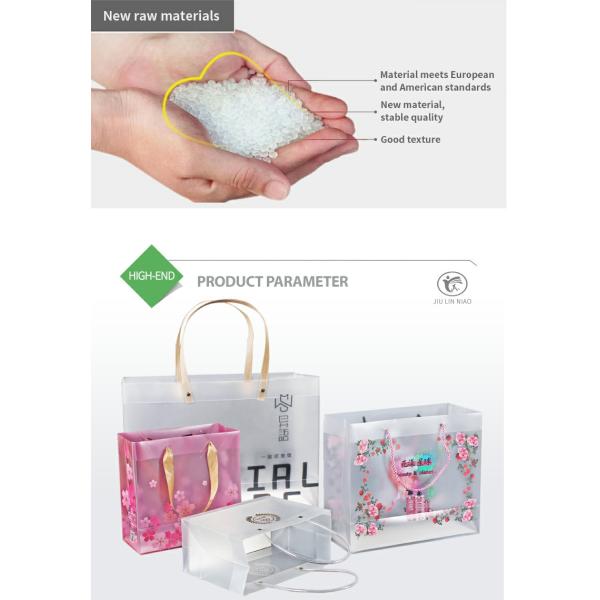 Clear and Colorful Customization Pattern Type PVC Tote Bag for Transparent Needs