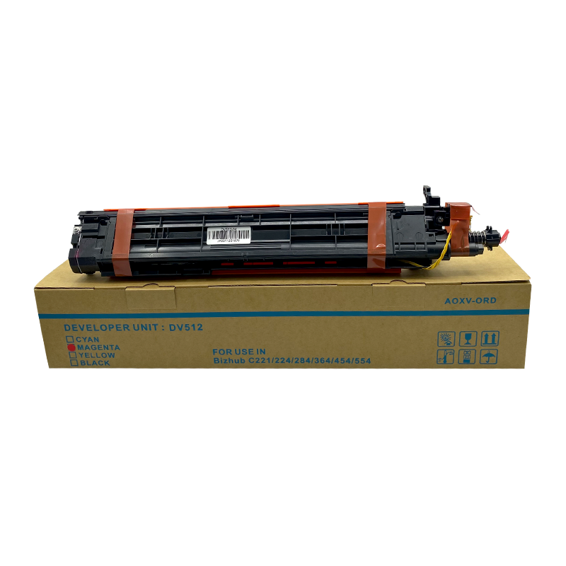 DV512 Rezision High Quality for Konica Minolta C221 C224 C284 C364 C454 554 Developing Unit Copier Printer Spare Parts