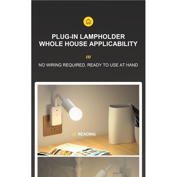 Two/Three Plug Remote Control Socket 5W Night Light for Bedroom Sleep and Baby Feeding