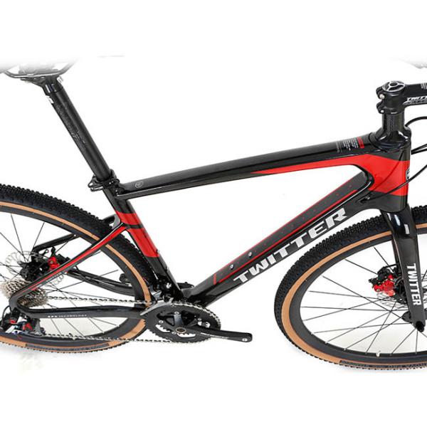 Размер 700x40C колеса велосипеда волокна углерода TWITTER гибридный для участвовать в гонке