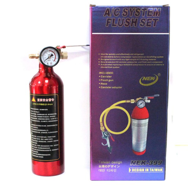 POKKA AC Flush Canister Gun Kit Portable Air Conditioning System Pipe AC Flush Cleaner