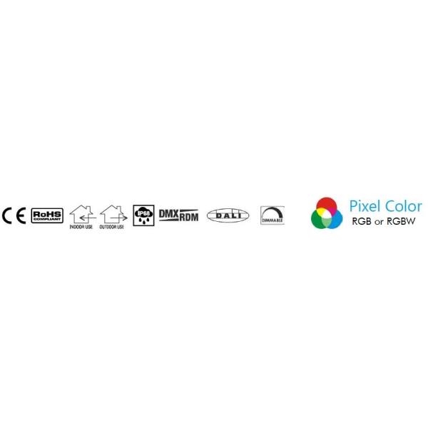 Гибкий трубопровод СИД RGB RGBW цвета UL DMX RDM SPI CE ROHS одиночный неоновый цвет DMX SPI 1400LM/M светов прокладки 24VDC СИД высоты 7mm неоновый RGB RGBW