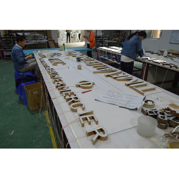 20mm Illuminated Shop Front And Back Lit Channel Letter Sign Stainless Steel Colorful Face Channel Letters
