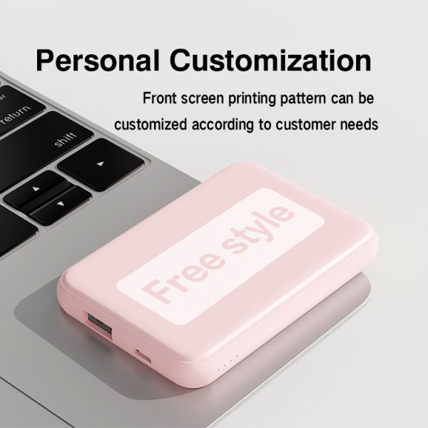 Electronics Slim Power Bank 5000mah Custom logo Mini Portable Charger