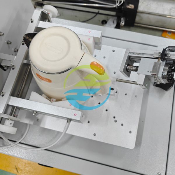 HongCe Single Station Cordless Kettle Insert Withdraw Endurance Tester | 15A Home Appliance Testing Equipment for IEC 60335 Compliance