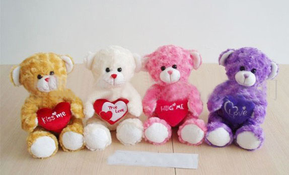 Lovely Valentines Day Stuffed Toys Small White Plush Teddy Bear For Premium