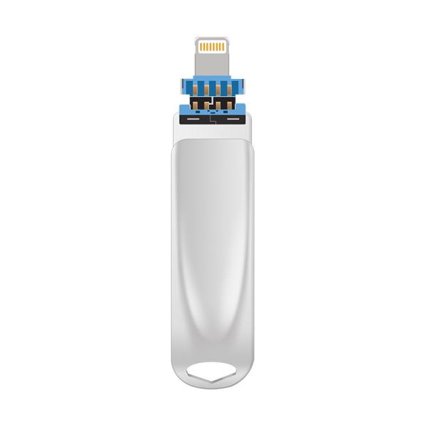 Тип С и Iphone Otg Pendrive 64 Гб Металлический OEM