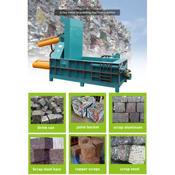 Professional Hydraulic Scrap Metal Bailing Press Machine with Stainless Steel Material