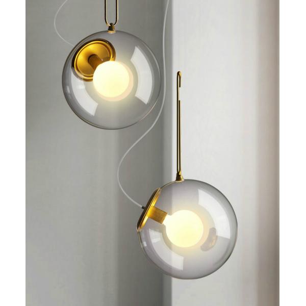 Nordic Glass Ball Pendant Lights Industrial Lighting Clear interior lighting(WH-GP-167)