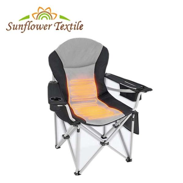 cadeira da pesca de Grey Heated Folding Chair Camping de pano de 97 x de 47 x de 47cm Oxford