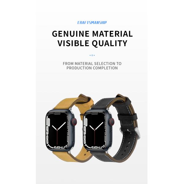 Apple Watch Leather Look Band Bracelet for 38mm 40mm 42mm 44mm Series 7 6 SE 5 4 3 2 1