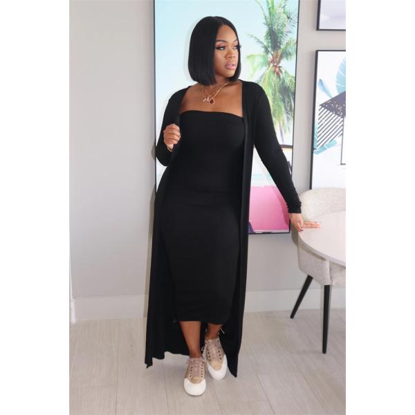 2022 New Arrivals Women Clothing Solid Color sexy dress set Two Piece outfit ladies wears casual