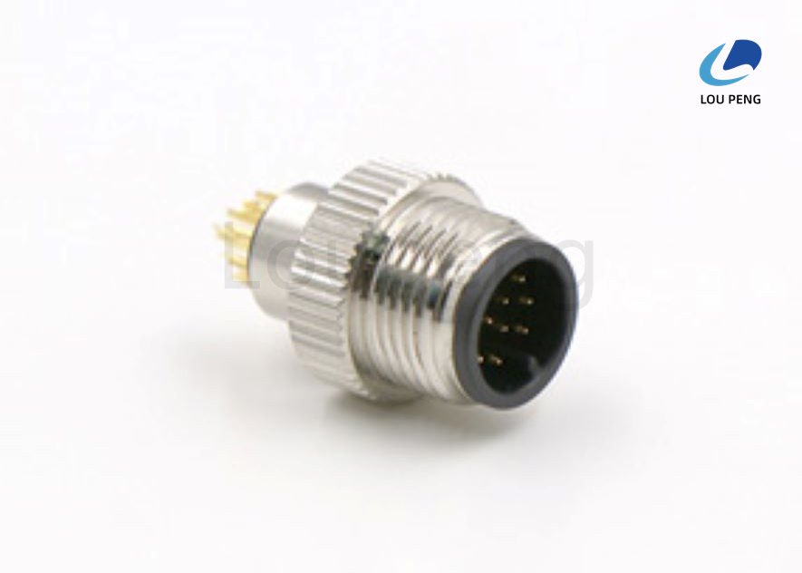 JAE M120-55780 Circular Connector 8-pin Male Solder Cup Connector Shock Rating 980m per Second Durable and Connection